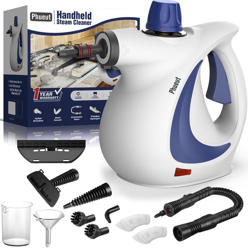 Phueut Pressurized Steam Cleaner with Smart Lock Multifunctional Handheld Steamer for Kitchen Bathroom Windows Floors - Pressure