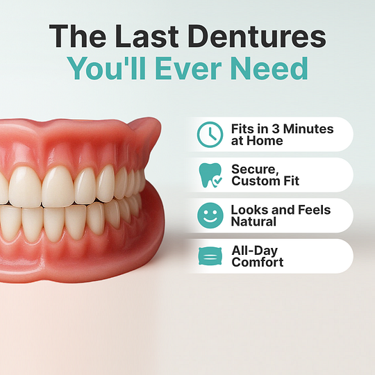 🦷Ends Today: 80% OFF!Custom-Fit Full Functional Dentures Make you more confident