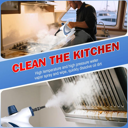 Phueut Pressurized Steam Cleaner with Smart Lock Multifunctional Handheld Steamer for Kitchen Bathroom Windows Floors - Pressure