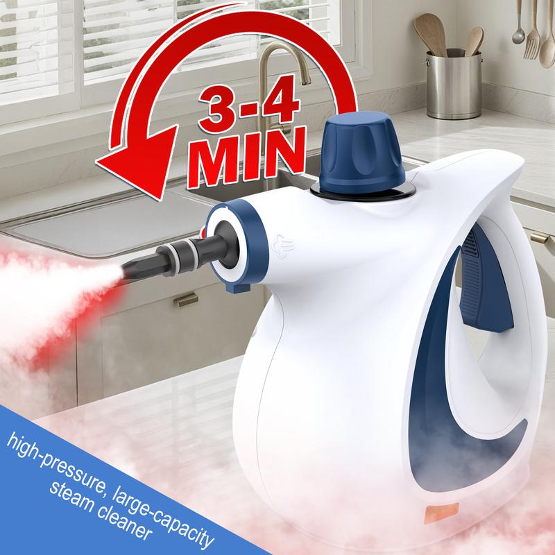 Phueut Pressurized Steam Cleaner with Smart Lock Multifunctional Handheld Steamer for Kitchen Bathroom Windows Floors - Pressure